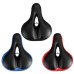 BIKIGHT Wide Bum Cycling Sprung Bike Saddle Bicycle Seat Gel Cushion Comfort Soft Saddles With Reflective Stripe