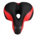 BIKIGHT Wide Bum Cycling Sprung Bike Saddle Bicycle Seat Gel Cushion Comfort Soft Saddles With Reflective Stripe