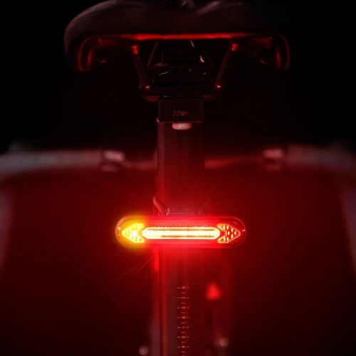 Bicycle Light USB Rechargeable Tail Light Warning Bike Rear Light Smart Wireless Remote Turn Signal Light LED Bicycle Lantern