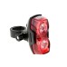 Bicycle Super Bright Dual-lamp Taillight 2 LED 400LM 3 Modes Bike Safety Warning Light IPX4 Large Wide-angle Without Battery