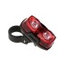 Bicycle Super Bright Dual-lamp Taillight 2 LED 400LM 3 Modes Bike Safety Warning Light IPX4 Large Wide-angle Without Battery