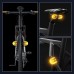 Bicycle Turn Signal Light Wireless Remote Control Bike Taillight USB Rechargeable Bicycle Front Rear Light LED Bike Warning Lamp