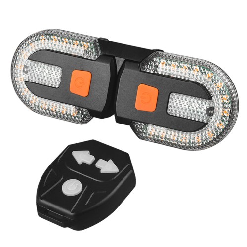 Bicycle Turn Signal Light Wireless Remote Control Bike Taillight USB Rechargeable Bicycle Front Rear Light LED Bike Warning Lamp