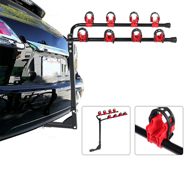 Bike Carrier Bicycle Bracket Rear Bicycle Hanger Adjustable Metal Frame Luggage Rack Single Arm