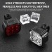 Bike Headlight 1000mAh Battery 4 Light Modes Type-C USB Charging Waterproof Lightweight Front Light Taillight for Night Cycling