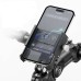 Bike Holder Aluminum Alloy 360° Adjustable Sturdy Anti-fall 0.2kg Lightweight Handlebar Holder for Motorcycle Bicycle Scooter Bracket