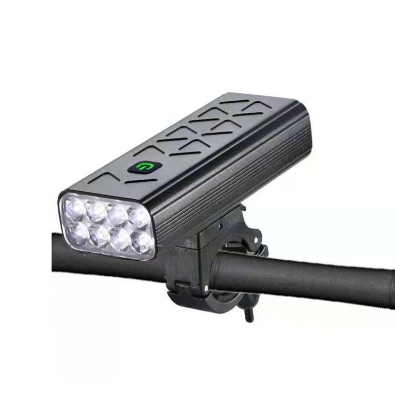 Bike Light High Power LED Flashlight with 9600mA Battery Aluminum Alloy Tactical Rechargeable LED Torch with 5 ModesFlashlight