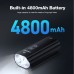 LAOTIE B02 1800Lm Brightness Bike Headlight 4800mAh Battery Anti-glare Design IPX6 Waterproof 5 Light Modes Type-C Fast Charge Aluminum Alloy Bicycle Front Light