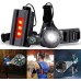 Multifunction Running Warning Light 4 Modes USB Chest Lamp Walking Jogging Bike with Compass for Action Camera Cycling Light