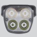 New 3 in 1 300Lm Brightness Bike Headlight 1500mAh Battery Waterproof 4 Light Modes Smart Speedometer with 120db Horn for Night Cycling