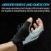 ROCKBROS Half Finger Bicycle Gloves PU Leather Breathable Non-slip  Fashion Gloves for MTB Bike Cycling Fun