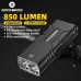 ROCKBROS Power Bank Bike Headlight 850Lm Lumens 10000mAh Battery Type-C Rechargeable IPX6 Waterproof 6 Light Modes Aluminum Alloy Bicycle Light Flashlight for Cycling