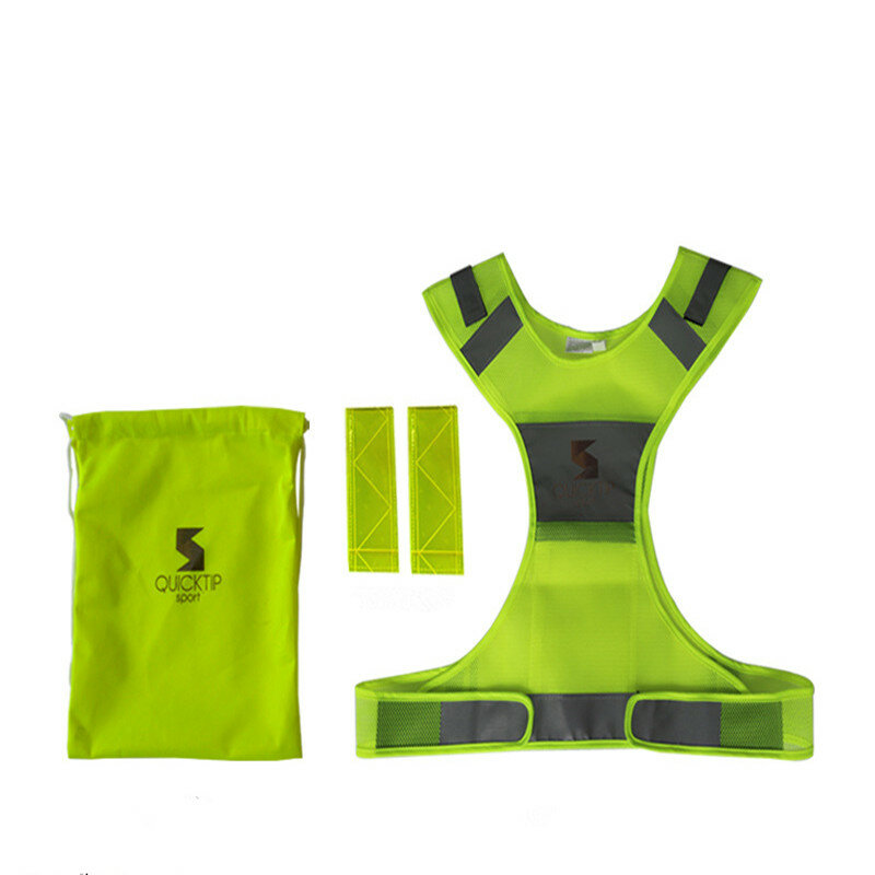 Running 360° Reflective Vest Kids Adjustable Waist Night Safety Vest with Reflective Bands for Electric Bike Scooter Motorcycle Cycling