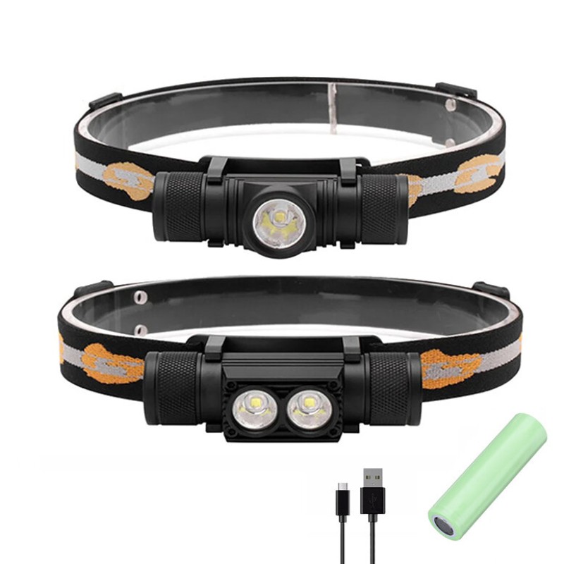 SEEKNITE D10 H25C 1100LM LED Headlight Mini White Light Head Torch USB Charger with 18650 Battery Headlamp Camping Flashlight