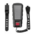 Solar Charging Bike Headlight 400Lm Brightness 200m Distance Range 2000mAh Battery Waterproof 3 Light Modes Warning Flashlight with 130dB Horn for Road Mountain Bicycle