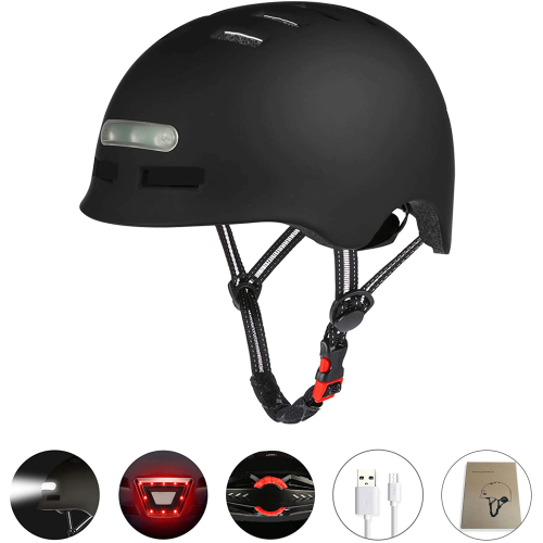 Ultralight Cycling Helmet Bicycle Helmet Electric Scooter Helmet Smart Tail Light Bike for Bicycle Cycling Rock Roller Skating