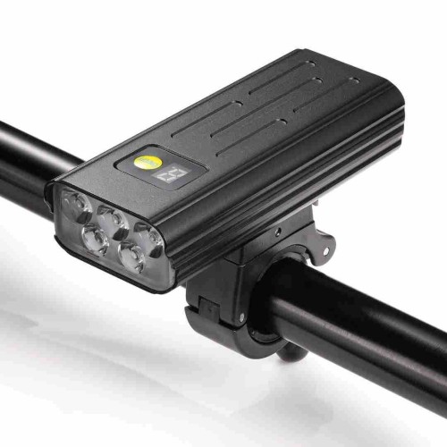 W705 LED Flashlight with 360° Rotating Mount IP65 Waterproof Rechargeable 5200mAh Real-time Battery Display