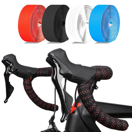 WEST BIKING 2PCS Soft Bicycle Handlebar Strap Anti-slip Wear-resistant EVA Bike Handlebar Tape Road Bike Grip Tape