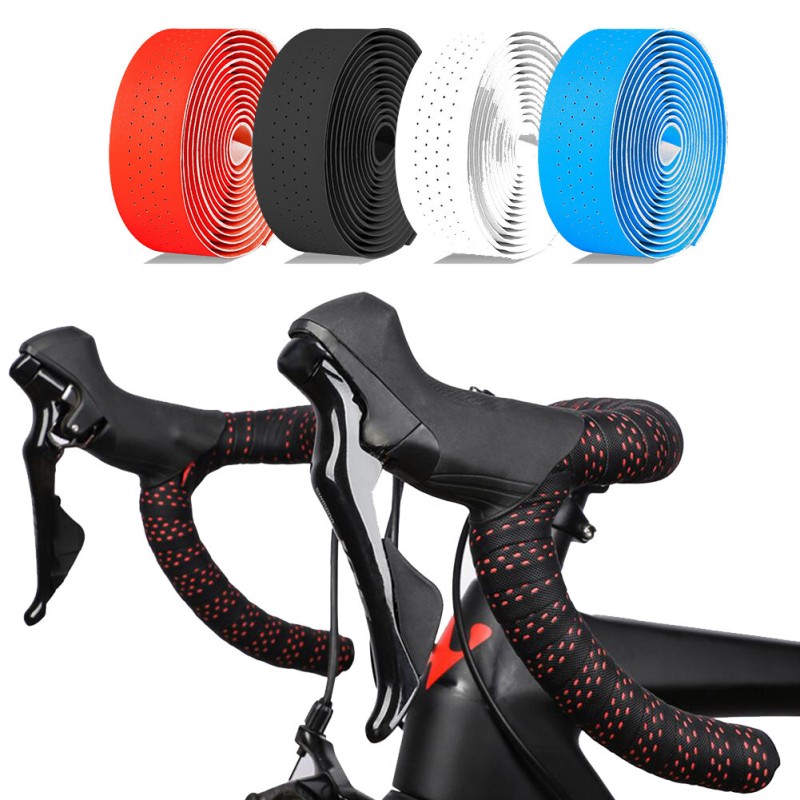 WEST BIKING 2PCS Soft Bicycle Handlebar Strap Anti-slip Wear-resistant EVA Bike Handlebar Tape Road Bike Grip Tape