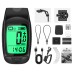WEST BIKING 3 in 1 330Lm Brightness Bike Headlight 1200mAh Battery IP64 Waterproof 4 Light Modes Smart Speedometer with 100db Horn for Night Cycling