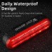 WEST BIKING Smart Brake Sensor Bike Taillight 450mAh Battery 3 Light Modes Type-C Rechargeable Waterproof Wear-resistant Bicycle Rear Light for Night Cycling