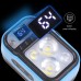 Wave Sensor 2*XTE+LED White+Red Light Smart Headlamp 60° Adjustable Headlight USB Rechargeable Power Display For Outdoor Camping Hiking Working