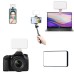 1000mAh Multifunctional Mini Fill Light High Power Rechargeable Clip Back Clip Adjusted 3 Light Modes for Phone Tablet Laptop for Makeup