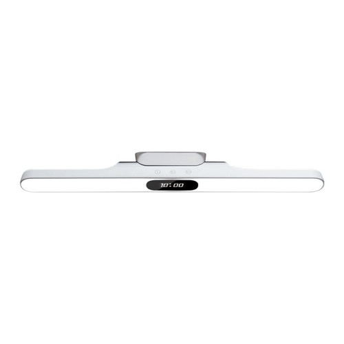 2000mAh Magnetic LED Reading Light Dormitory Bedside Night Light Adjustable Brightness & Color Temperature Rechargeable Clock Cool Lamp