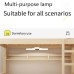 2000mAh Magnetic LED Reading Light Dormitory Bedside Night Light Adjustable Brightness & Color Temperature Rechargeable Clock Cool Lamp