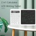 2 in1 Desktop Standing Calculator With LCD Writing Tablet Electronic Calendar Time Temperatures for Math Calculation, Note taking, and Memo Writing for School Students Office Assistant