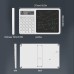 2 in1 Desktop Standing Calculator With LCD Writing Tablet Electronic Calendar Time Temperatures for Math Calculation, Note taking, and Memo Writing for School Students Office Assistant