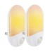 2pcs 0.7W Light Sensor & PIR Motion LED Night Wall Lamp For Baby Kid Bedroom AC100-240V