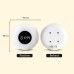 3 Color Time Clock Wall Lamp Dimmable Remote Control LED Night Light for Baby Child Gift EU US Plug Corridor Porch Wall Lights
