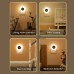 3 Color Time Clock Wall Lamp Dimmable Remote Control LED Night Light for Baby Child Gift EU US Plug Corridor Porch Wall Lights