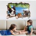 3D Animal Landscape Creative Wall Stickers Home Decor Mural Art Removable Wall Decor Sticker