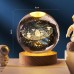 3D Crystal Ball Night Light With Led Wooden Lamp Base Bedside Light Home Decor Christmas Gift Night Lamp