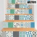 6PCS Stair Step Decals Stickers Stair Riser Decals Tile Backsplash Contact Paper