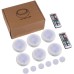 6pcs LED Night Light RGBW / White Wiress Remote Contro Cabinet Light for Bedroom Kitchen Closet