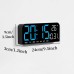 9 Inch Large Digital Wall Clock Temperature Date Week Timing Countdown Light-sensing Table Clock 2 Alarm 12/24H LED Alarm Clock