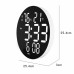 AGSIVO 10 Inch Digital Wall Clock With Remote Controller / Dual Alarm Clock / Calendar / Temperature / Humidity / Count Down for Home and Office