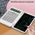 AGSIVO 6 Inches Scientific Calculator with LCD Writing Tablet and 240 Functions Professional Calculators for School Students Office Assistant