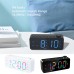 AGSIVO LED Digital Alarm Clock with FM Radio / Dual Alarm / Snooze / External USB Charging Port / Dimmable Night Light For Bedroom / Office