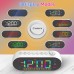 AGSIVO Multifunctional LED Digital Alarm Clock FM Radio Dual Alarm Clock with Snooze / Dynamic RGB Display / 12/24H / Date / External USB Charging For Home & Office