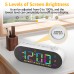 AGSIVO Multifunctional LED Digital Alarm Clock FM Radio Dual Alarm Clock with Snooze / Dynamic RGB Display / 12/24H / Date / External USB Charging For Home & Office