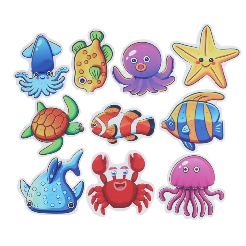 Anti-Slip Bathtub Stickers Baby Shower Waterproof Sticker Ocean Fish Non-skid Adhesive Bathroom Decor