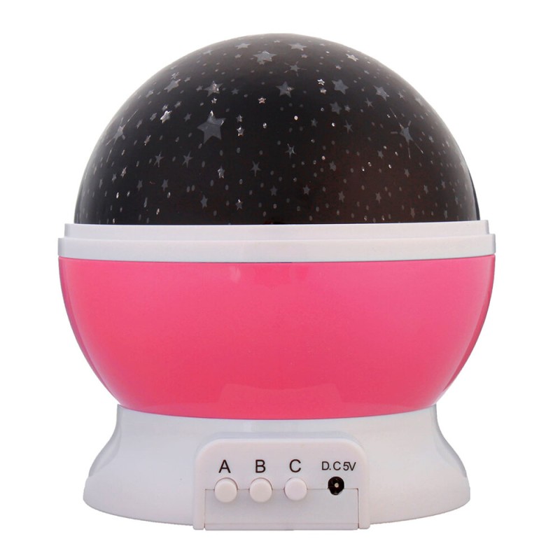 Bakeey Automatic Rotating Starry Sky Projection Lamp Star Moon Colorful Diamond Starlight Projector USB LED Night Light