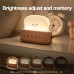 Cartoon Baby Toaster Lamp Desk Decor Rechargeable Lamp Night Light Portable Lamp for Bedroom Bedside Living Room