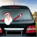 Christmas Car Rear Window Wiper Scraper Sticker Detachable Creative PVC Car Decor Sticker UV Protected