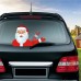 Christmas Car Rear Window Wiper Scraper Sticker Detachable Creative PVC Car Decor Sticker UV Protected