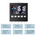 DC-001 Digital Alarm Clocks LCD Temperature Humidity Weather Station Display Table Clock